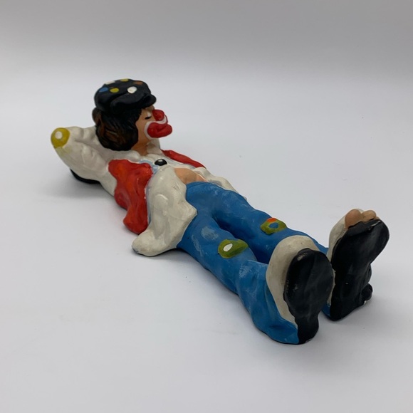 Annette Little ENESCO Imports Ceramic Hobo Clown Door Stopper/Wall/Furniture Art - Picture 2 of 16